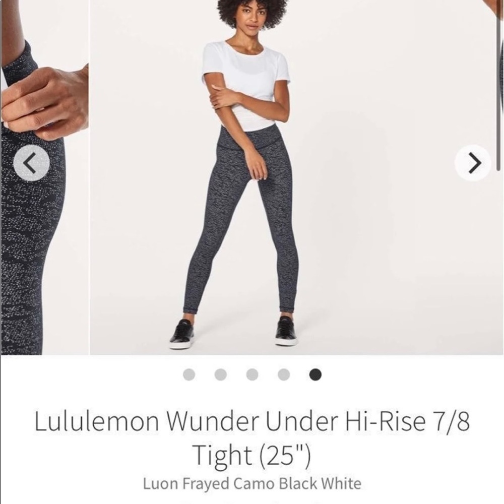 Lululemon wunder under 7/8th length